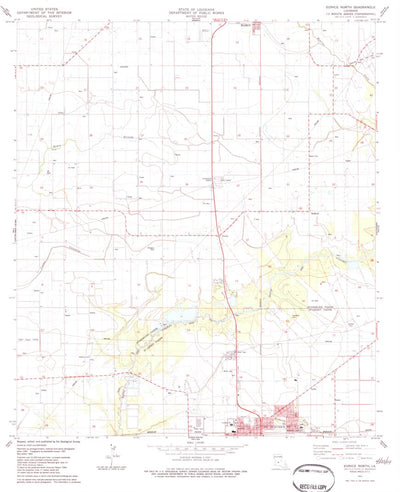 United States Geological Survey Eunice North, LA (1983, 24000-Scale) digital map