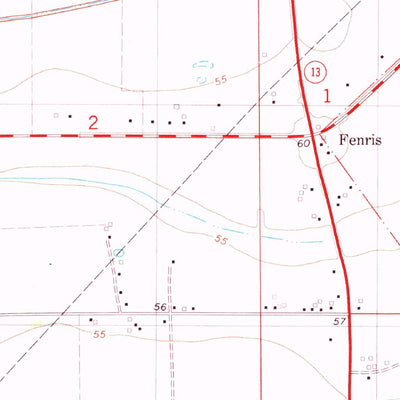 United States Geological Survey Eunice North, LA (1983, 24000-Scale) digital map