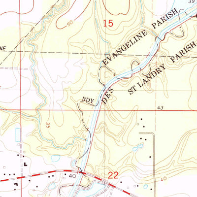 United States Geological Survey Eunice North, LA (1983, 24000-Scale) digital map