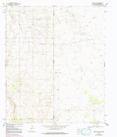 United States Geological Survey Eunice SE, TX-NM (1969, 24000-Scale) digital map