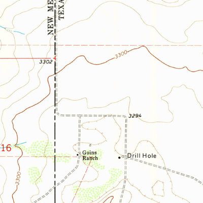 United States Geological Survey Eunice SE, TX-NM (1969, 24000-Scale) digital map