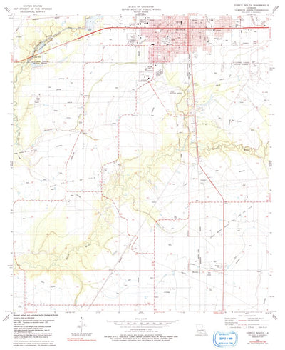 United States Geological Survey Eunice South, LA (1983, 24000-Scale) digital map