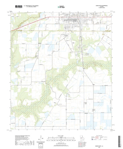 United States Geological Survey Eunice South, LA (2020, 24000-Scale) digital map