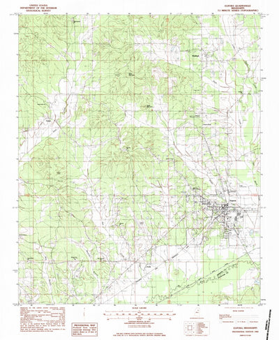 United States Geological Survey Eupora, MS (1983, 24000-Scale) digital map