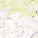 United States Geological Survey Eureka Basin, MT (1997, 24000-Scale) digital map