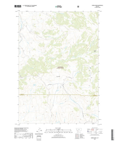 United States Geological Survey Eureka Basin, MT (2020, 24000-Scale) digital map