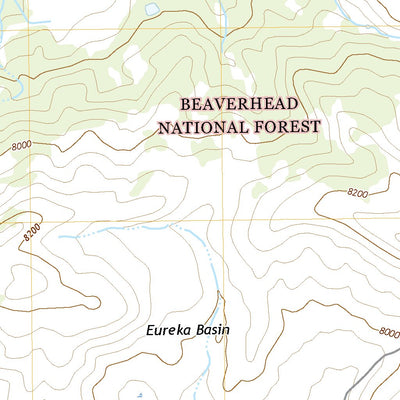 United States Geological Survey Eureka Basin, MT (2020, 24000-Scale) digital map
