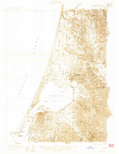 United States Geological Survey Eureka, CA (1933, 48000-Scale) digital map