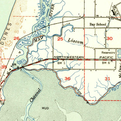 United States Geological Survey Eureka, CA (1951, 62500-Scale) digital map