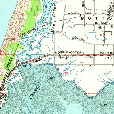 United States Geological Survey Eureka, CA (1959, 62500-Scale) digital map