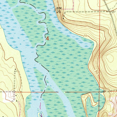United States Geological Survey Eureka Dam, FL (1970, 24000-Scale) digital map