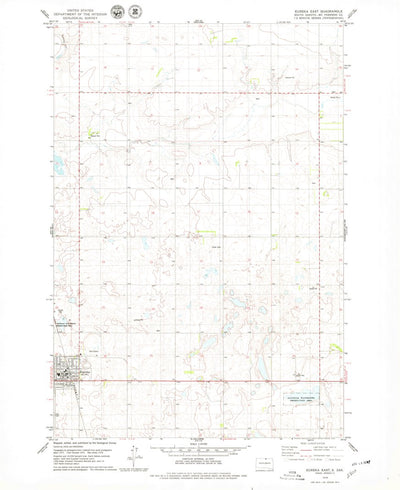 United States Geological Survey Eureka East, SD (1978, 24000-Scale) digital map