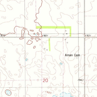 United States Geological Survey Eureka East, SD (1978, 24000-Scale) digital map