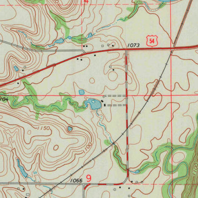 United States Geological Survey Eureka, KS (1971, 24000-Scale) digital map