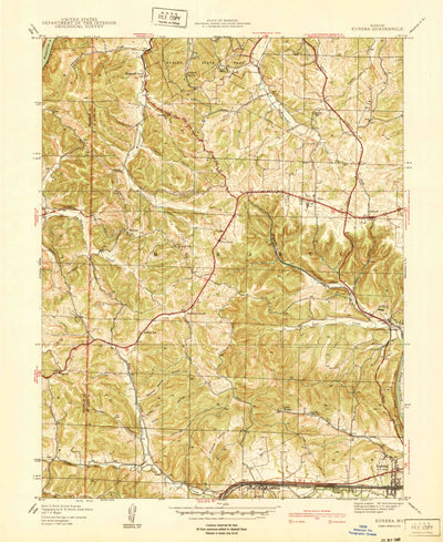 United States Geological Survey Eureka, MO (1940, 24000-Scale) digital map