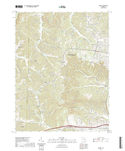 United States Geological Survey Eureka, MO (2021, 24000-Scale) digital map