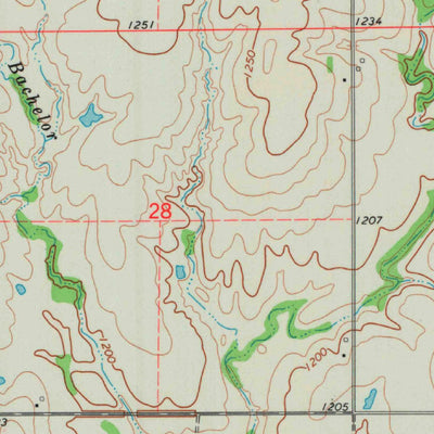 United States Geological Survey Eureka NE, KS (1971, 24000-Scale) digital map