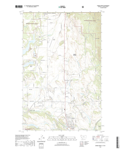 United States Geological Survey Eureka North, MT (2020, 24000-Scale) digital map