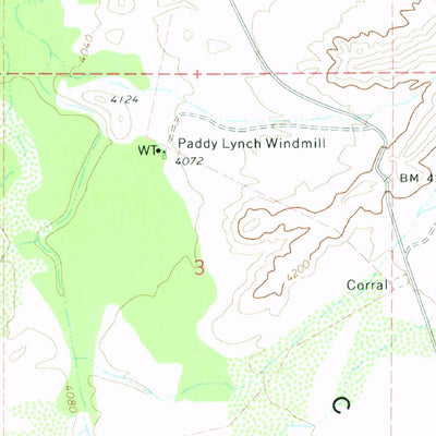 United States Geological Survey Eureka Ranch, AZ (1972, 24000-Scale) digital map