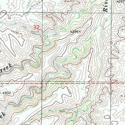 United States Geological Survey Eureka Ranch, AZ (1996, 24000-Scale) digital map