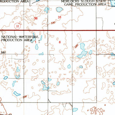 United States Geological Survey Eureka, SD-ND (1985, 100000-Scale) digital map