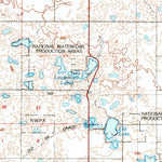 United States Geological Survey Eureka, SD-ND (1985, 100000-Scale) digital map