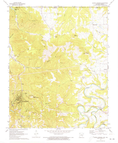 United States Geological Survey Eureka Springs, AR-MO (1972, 24000-Scale) digital map