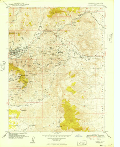 United States Geological Survey Eureka, UT (1949, 24000-Scale) digital map