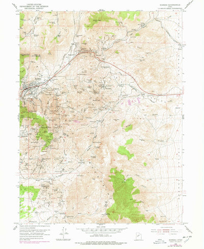 United States Geological Survey Eureka, UT (1954, 24000-Scale) digital map