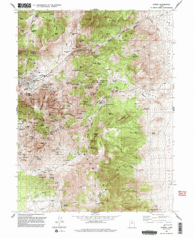 United States Geological Survey Eureka, UT (1992, 24000-Scale) digital map