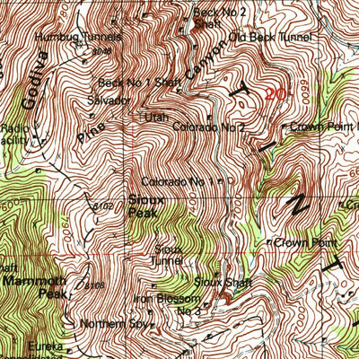 United States Geological Survey Eureka, UT (1992, 24000-Scale) digital map
