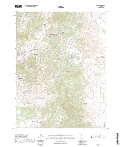 United States Geological Survey Eureka, UT (2023, 24000-Scale) digital map