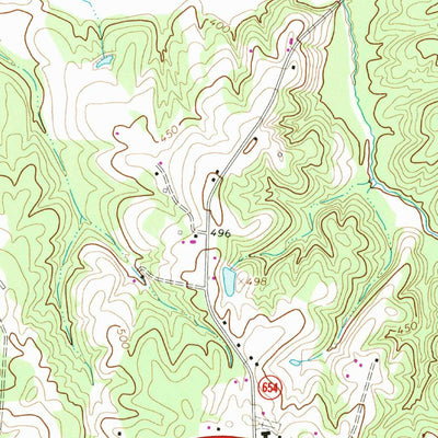 United States Geological Survey Eureka, VA (1968, 24000-Scale) digital map