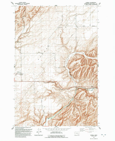 United States Geological Survey Eureka, WA (1991, 24000-Scale) digital map