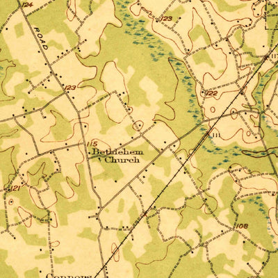 United States Geological Survey Eutawville, SC (1921, 62500-Scale) digital map