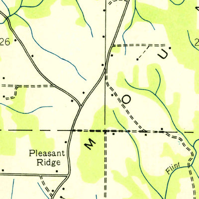 United States Geological Survey Eva, AL (1936, 24000-Scale) digital map