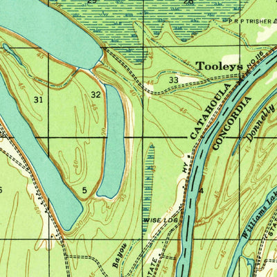 United States Geological Survey Eva, LA (1935, 62500-Scale) digital map