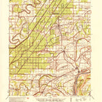 United States Geological Survey Evadale, AR-TN (1939, 62500-Scale) digital map