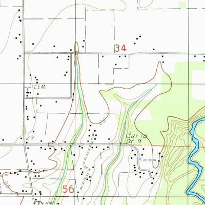 United States Geological Survey Evangeline, LA (1985, 24000-Scale) digital map