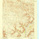United States Geological Survey Evans Canyon, TX (1953, 24000-Scale) digital map