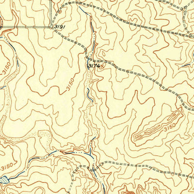 United States Geological Survey Evans Canyon, TX (1953, 24000-Scale) digital map