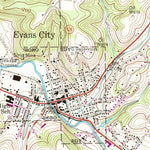 United States Geological Survey Evans City, PA (1958, 24000-Scale) digital map