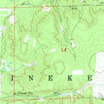 United States Geological Survey Evans Creek, MI (1972, 24000-Scale) digital map