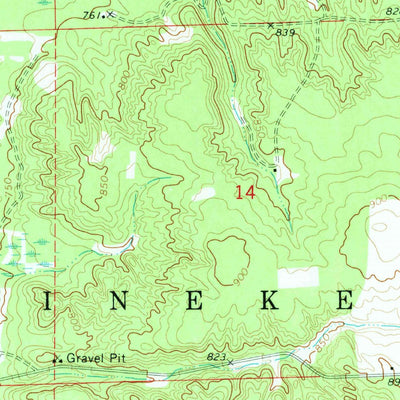 United States Geological Survey Evans Creek, MI (1972, 24000-Scale) digital map