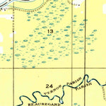 United States Geological Survey Evans, LA-TX (1949, 31680-Scale) digital map