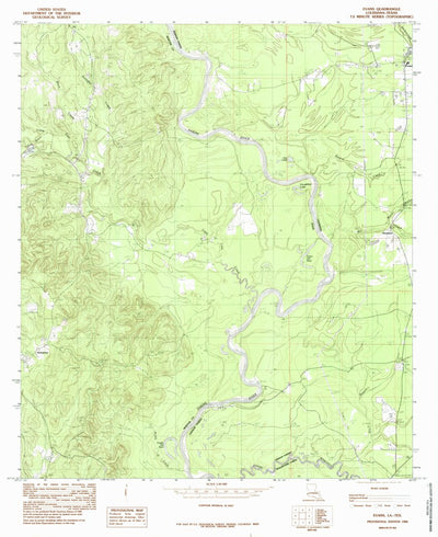 United States Geological Survey Evans, LA-TX (1984, 24000-Scale) digital map