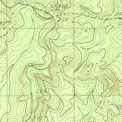 United States Geological Survey Evans, LA-TX (1984, 24000-Scale) digital map