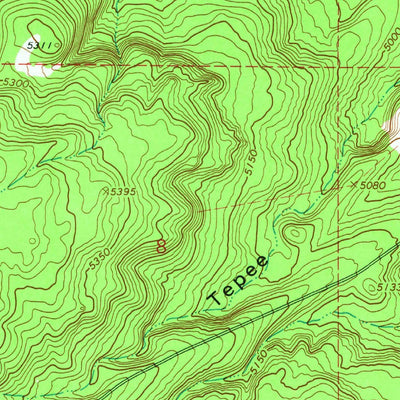 United States Geological Survey Evans Well, OR (1967, 24000-Scale) digital map