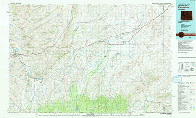 United States Geological Survey Evanston, WY (1980, 100000-Scale) digital map