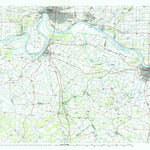 United States Geological Survey Evansville, IN-KY (1986, 100000-Scale) digital map